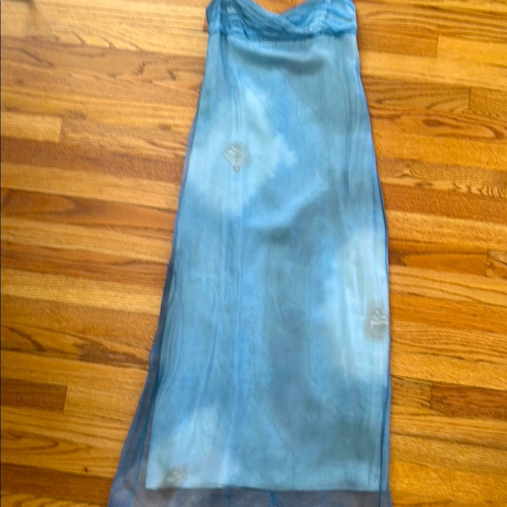 Kwiyun 100% silk dress Y2K